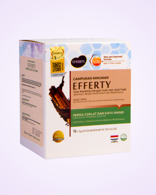 Susu Efferty Coklat & Kayu Manis (D-Chiro Inositol)