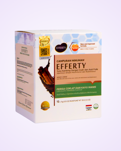 Susu Efferty Coklat & Kayu Manis (D-Chiro Inositol)